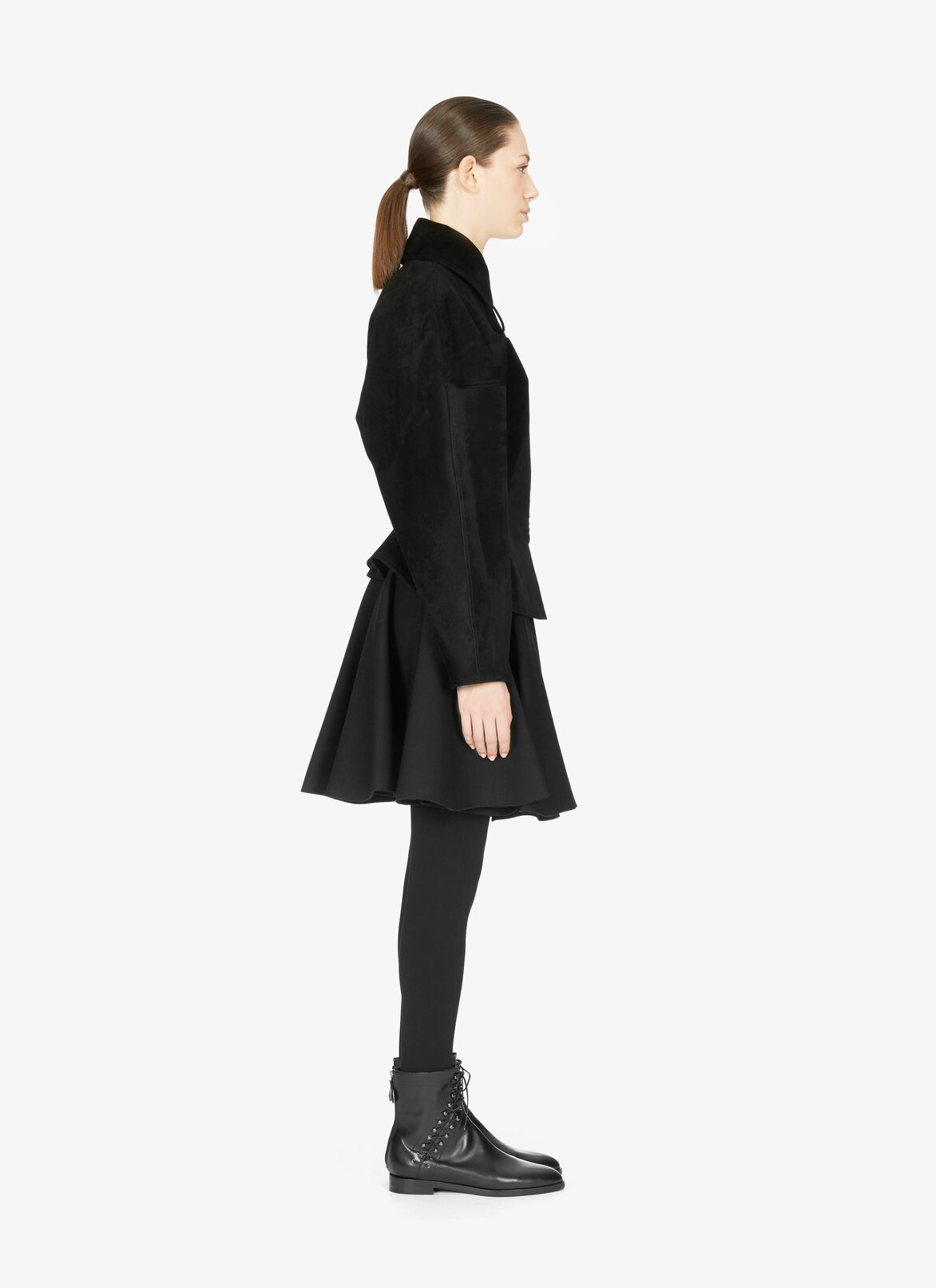 ALAÏA EDITION 1986 Suede Lace-Up Jacket ALAÏA BLACK ALAÏA EDITION 1986 SUEDE LACE-UP JACKET